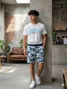 Men's Camo Print Shorts