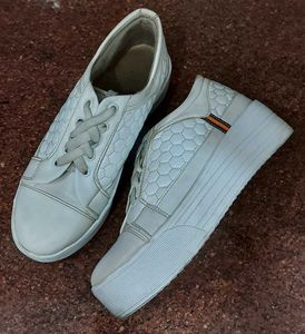 White Platform Sneakers