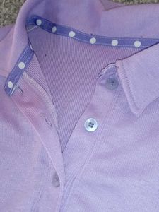 Women's Purple Polo TShirt