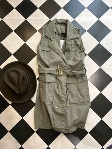 Sleeveless Trench Dress