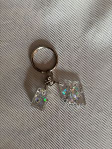 Sparkly Resin Keychain