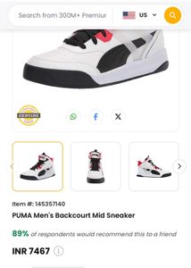 Puma Mens blackcourt Mid-Top Sneakers
