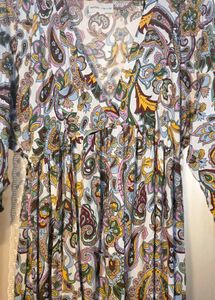 Boho Paisley Print Maxi Dress