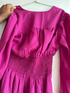 purple bodyfit dress