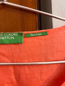 Peach Puff Sleeve Blouse