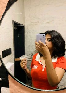 H&amp;M Polo Neck Crop Shirt