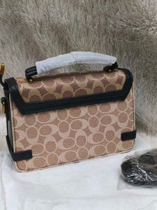 Stylish Coach Signature Print Handbag