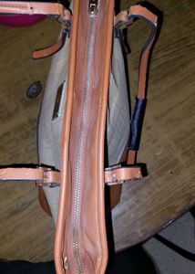 Allen Solly Tan Tote Bag