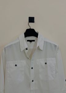 Men's White Casual Shirt