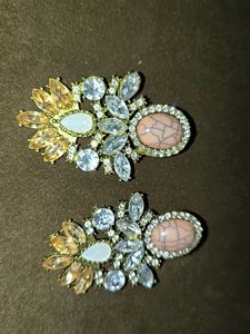 Elegant Gemstone Statement Earrings