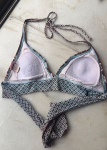 Floral Halter Tie-Up Bralette Top