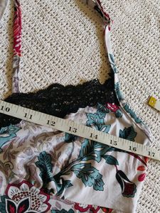 Floral Lace Trim Nightgown