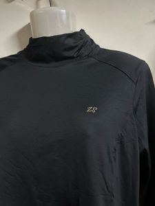 Black Turtleneck Long Sleeve Top
