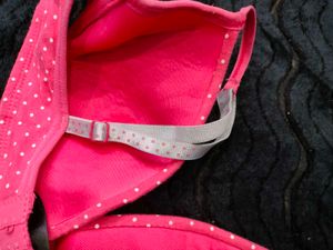 Pink Polka Dot Bra 🤎