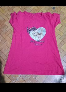 Barbie T-Shirt with Polkadot hairband and Bracelet