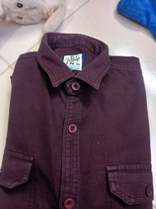 Maroon Casual Shirt