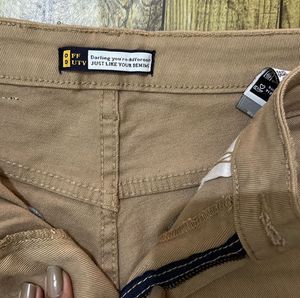 Off duty Women's Beige Wide-Leg Pants