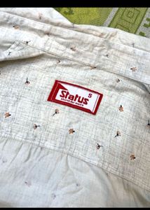 cotton Button-Up Shirt for Men