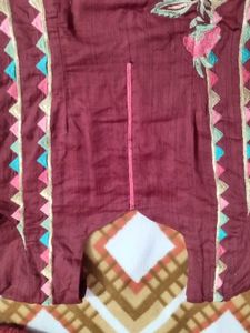 Maroon Embroidered Salwar Suit