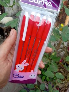 Packet Of Red Ball Pens