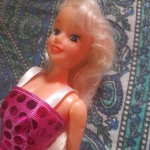 🌌COMBO Fashion Model Blonde Long Hair Purple Color Stylish Dressed Barbie +1 Barbie Heels. Like New Barbie Doll Toy(Barbie Dress, Princess Barbie Accessories)For Kids, Childrens, Girls, Boy.