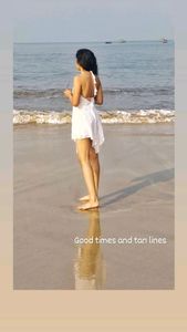 white beach dress
