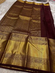 Maroon Kanjeevaram Silk Saree