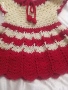 Woollen Baby Dress Set