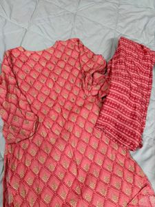 Pink Ethnic Kurta Set with Pants