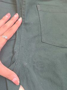 Green Slim Fit Pants