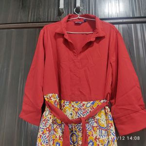 Red Tunic Just Like Akshata Murthy Wear At Airport During G20