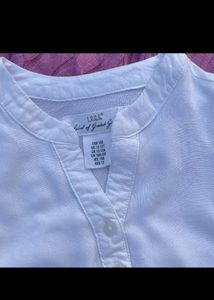 LOGG white tunic shirt top