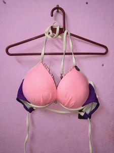 Cute Pink &amp; Purple Bikini Top