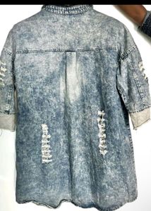 Distressed Denim Shirt