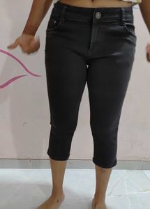 Gray Capris - Stylish & Comfortable