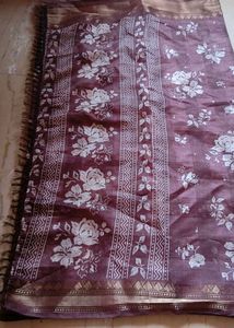 Beautiful Floral Print Saree
