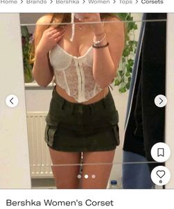 White Lace Corset Top