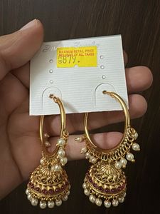anti tarnish 1g gold Beautiful   Jhumka E