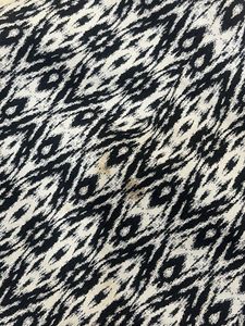 Stylish Black &amp; White Patterned Shorts