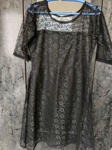 Elegant Black Lace Dress
