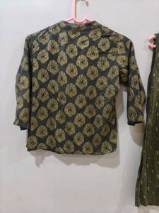 Libas Women Kurta Dhoti Pant And Ethnic Jacket