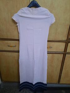 'W' Pink Kurta + Black Leggings