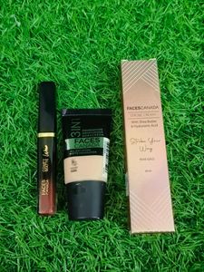 Faces Canada strobecream, foundation, lipstick