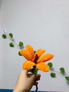 Handmade Orange Flower Craft