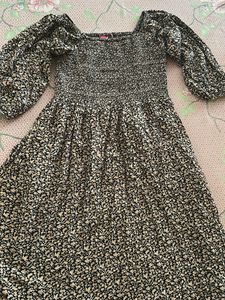 Floral Print Midi Dress
