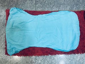 Aqua Blue Chikankari Kurti