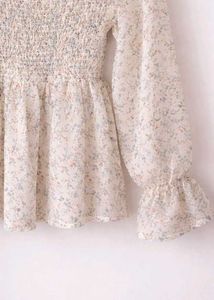🎀 Floral Smocked Peplum Top 🎀