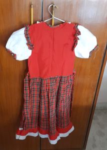 Well-tailored  multi colored Check cotton Frock