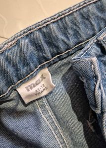 Wide Leg Light Wash Denim Jeans