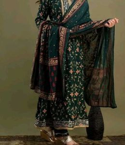 Emerald Green Printed Kurti